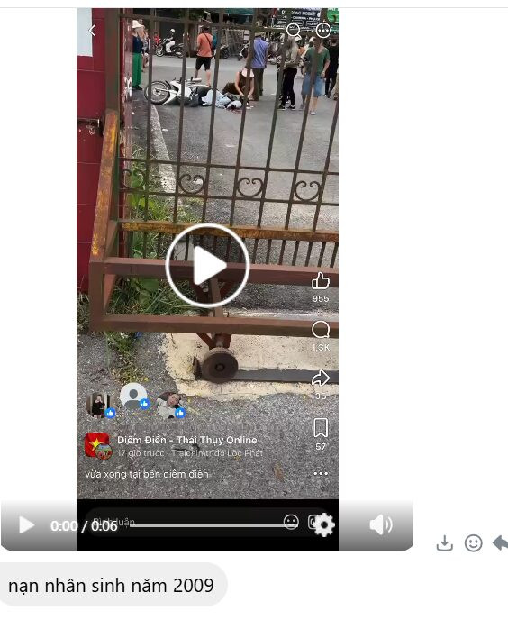 Học Sinh tai nạn xe ở Thái Binh 17/7/2026